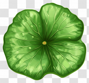 Lotus Leaf - Green Leaf Illustration Transparent PNG