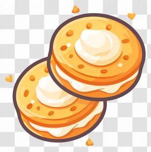 Biscuits - Cream-Filled Cookies Dessert Illustration Transparent PNG