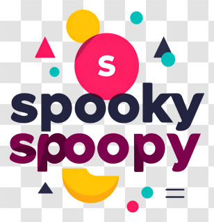 Spooky Spoopy - Playful Spooky Spoopy Logo Transparent PNG