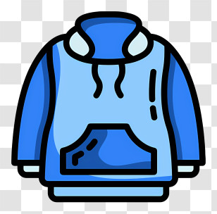 Hoodie Logo - Blue Casual Hoodie Transparent PNG