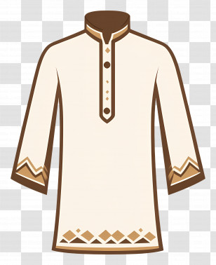 Kurta - Traditional Patterned Shirt Transparent PNG
