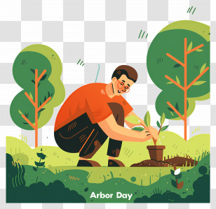 Arbor Day - Arbor Day Tree Planting Transparent PNG