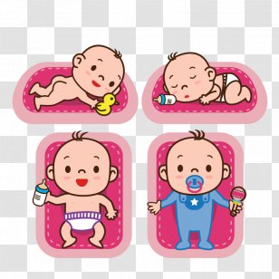 Infant Sleep Child Illustration - Vector Baby Transparent PNG