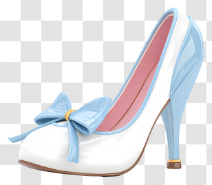 Wedding Shoe - Elegant Blue High Heel Shoe Transparent PNG
