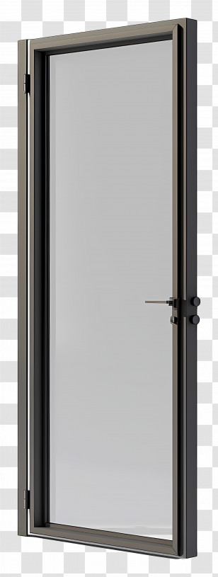 Metal Door Frame - Modern Glass Door With Handle Transparent PNG