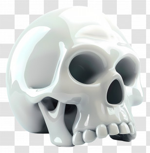 White Skull - White Skull Illustration Transparent PNG