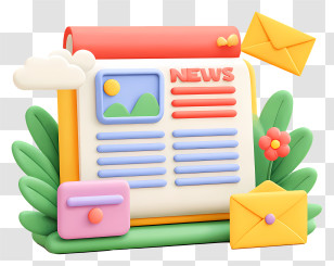 Online News - News Icon Illustration Transparent PNG