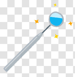 Icon - Shiny Dental Mirror For Oral Care Transparent PNG