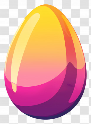 Egg - Colorful Gradient Egg Transparent PNG