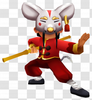 Subway Surfers - Mouse Warrior In Martial Arts Pose Transparent PNG