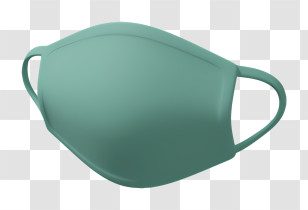 Green Mask - Green Protective Face Mask Transparent PNG