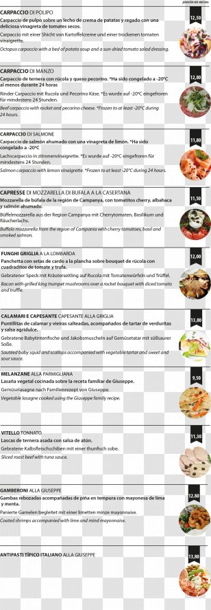 Menu Recipe Transparent Png