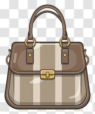 Brown Leather Handbag - Stylish Brown Handbag Transparent PNG