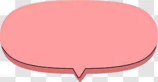 Text Box - Pink Cartoon Speech Bubble Design Transparent PNG