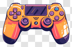 Gamepad - Colorful Gaming Controller For A Vibrant Play Design Transparent PNG