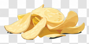 Chips - Illustration Of Crispy Potato Chips Transparent PNG