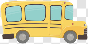 School Bus - Yellow School Bus Illustration Transparent PNG