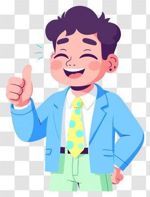Businessman Giving Thumbs Up - Man Giving Thumbs Up Transparent PNG