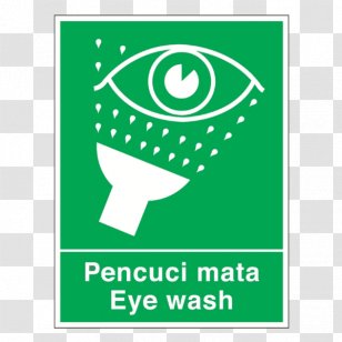 Eyewash Station Sign First Aid Supplies - Safety - Eye Transparent PNG