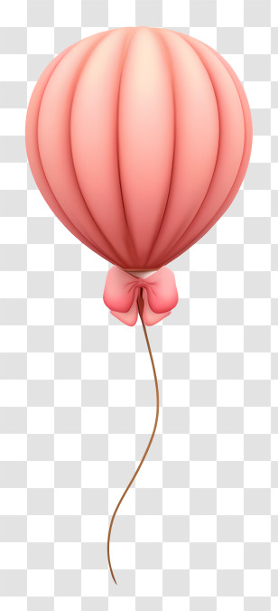 Gentle Pink Aesthetic - Small Pink Party Balloon Transparent PNG