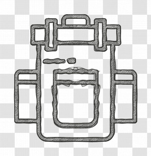 Camping Outdoor Icon Backpack Icon Transparent PNG