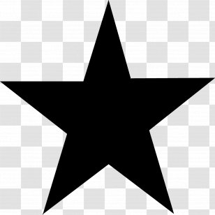 Blackstar Five-pointed Star Clip Art - Fivepointed - Shape Transparent PNG