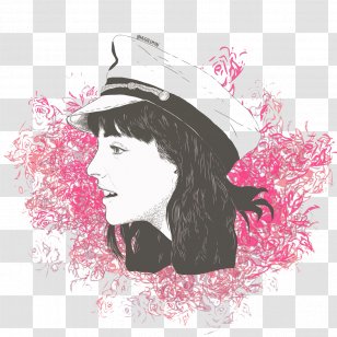 Visual Arts Graphic Design Illustration - Watercolor - Beauty Wearing Cap Transparent PNG