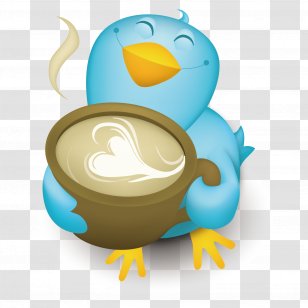 Social Media Blog Web Feed Icon - User - Coffee With Bird Transparent PNG