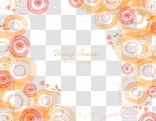 Poster Orange Wallpaper - Printing - Ink Circle Border Background Transparent PNG