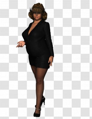 Little Black Dress Long Underwear Sleeve Top - Heart Transparent PNG
