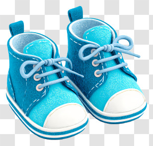 Cute Baby Shoes - Blue Baby Shoes Transparent PNG