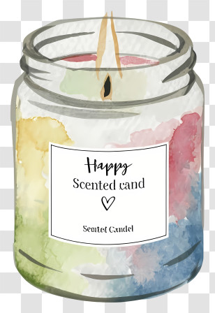 Scented Candle - Happy Scented Candle Transparent PNG