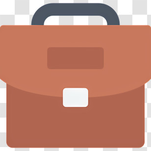 School Elements - Brown Briefcase For Professionals Transparent PNG
