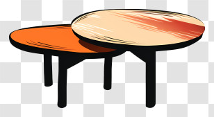 Table - Artistic Wooden Tables In Modern Design Transparent PNG