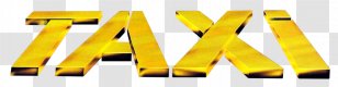 Taxi Material Metal - Brand - Yellow Cab Transparent PNG