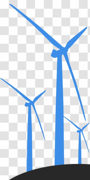 Wind Turbine Clip Art Power - Azure - Infographics India Renewable Energy Transparent PNG