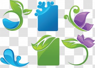 Graphic Design Logo - Green Leaves Transparent PNG