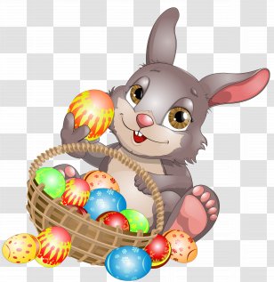 Easter Bunny Egg Maundy Thursday Postcard - Chick Transparent PNG