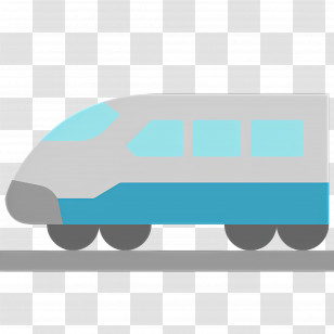 Bullet Train - Modern High-Speed Train Illustration Transparent PNG
