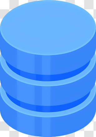 Cartoon - Blue Database Icon Transparent PNG