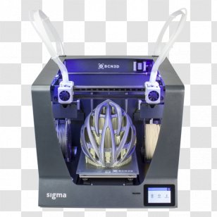 3D Printing Printer BCN3D Sigma Dual Extruder R17 Ciljno Nalaganje - Dimension Transparent PNG
