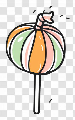 Halloween Candy - Colorful Lollipop Illustration Transparent PNG