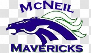 McNeil High School McNeil, Travis County, Texas Maverick National Secondary Logo - Area - Snaps Mavs Transparent PNG