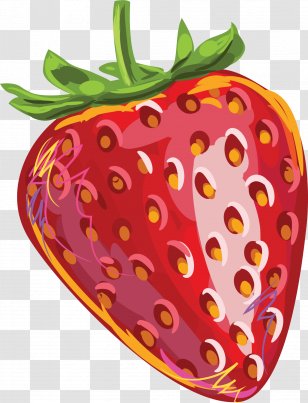 Strawberry Aedmaasikas Fruit Auglis - Food - Red Hand-painted Transparent PNG