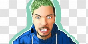 Jacksepticeye Drawing Beard Microphone - Angry Wolf Face Transparent PNG