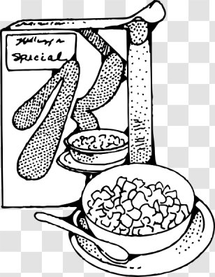 Breakfast Cereal Milk Porridge Rice - Organism - Cliparts Transparent PNG
