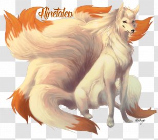 Illustration Fan Art Ninetales DeviantArt - Silhouette - Arcanine Transparent PNG