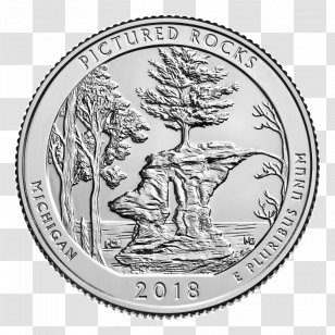 Apostle Islands National Lakeshore Pictured Rock Quarter Park Coin Transparent PNG