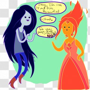 Marceline The Vampire Queen Princess Bubblegum Flame Fire - Tree - Fat Transparent PNG