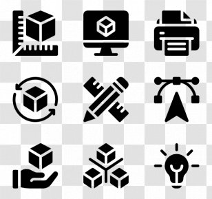 3d Printing Logos - Logo - Black And White Transparent PNG
